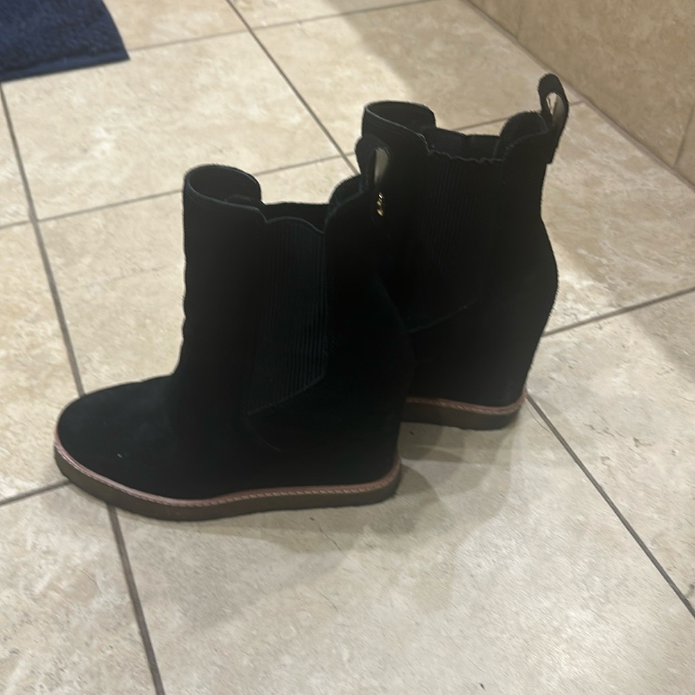 Steve Madden platform wedge bootie